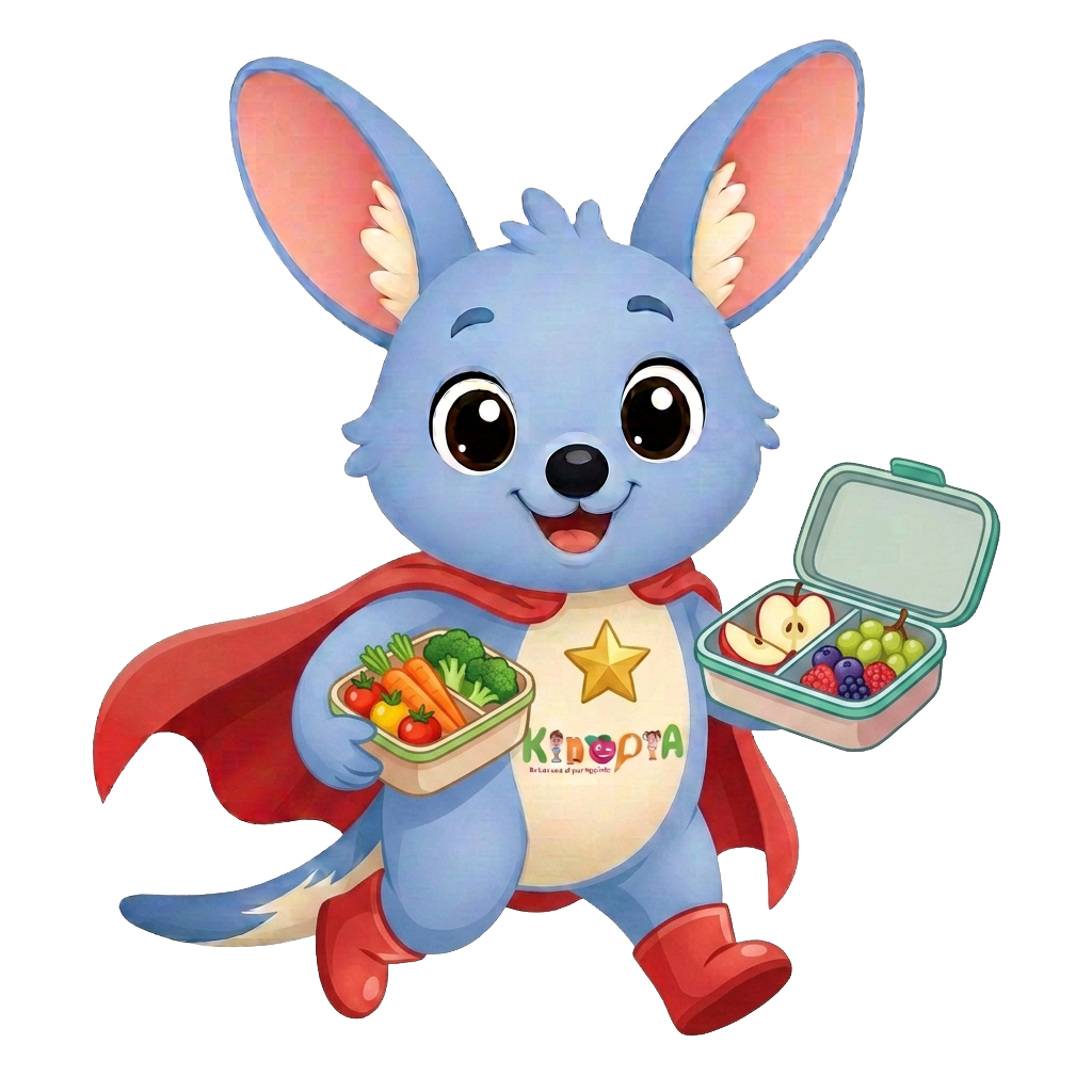 Kiko the bilby with a healthy lunchbox